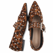 Pantofi clasici - imprimeu leopard dama
