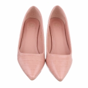 Pantofi cu toc gros - roz dama