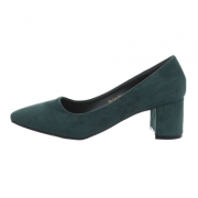 Pantofi toc mic gros - verde dama
