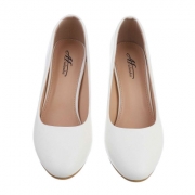 Pantofi cu toc inalt - alb dama