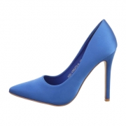 Pantofi eleganti cu toc - albastru dama