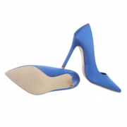 Pantofi eleganti cu toc - albastru dama