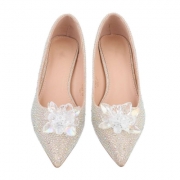 Pantofi eleganti cu toc - auriu dama