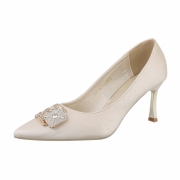 Pantofi cu toc inalt - auriu dama