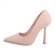 Pantofi eleganti cu toc - bej dama