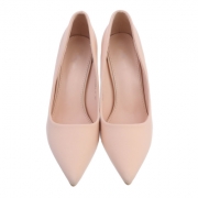 Pantofi eleganti cu toc - bej dama
