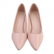 Pantofi eleganti cu toc - bej dama