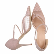 Pantofi cu toc inalt - culoarea sampaniei dama