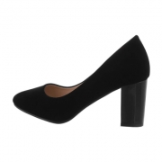 Pantofi eleganti toc gros - negru dama