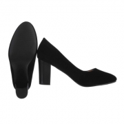 Pantofi eleganti toc gros - negru dama