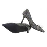 Pantofi eleganti cu toc - negru dama