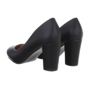 Pantofi cu toc gros - negru dama