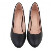 Pantofi cu toc gros - negru dama