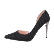 Pantofi cu toc inalt - negru dama