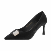 Pantofi cu toc inalt - negru dama