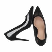 Pantofi eleganti cu toc subtire - negru dama