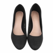 Pantofi cu toc gros - negru dama