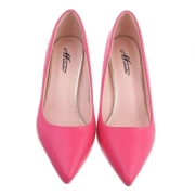 Pantofi eleganti cu toc - roz fuchsia dama