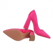 Pantofi cu toc inalt - roz fuchsia dama
