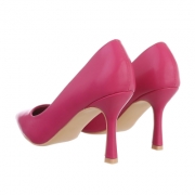 Pantofi eleganti cu toc - roz fuchsia dama