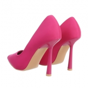 Pantofi eleganti cu toc - roz fuchsia dama