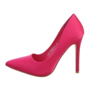 Pantofi eleganti cu toc - roz fuchsia dama