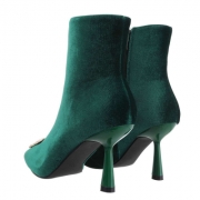 Pantofi cu toc inalt - verde dama