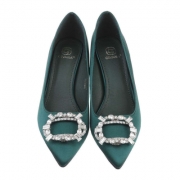 Pantofi cu toc inalt - verde dama