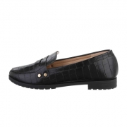 Pantofi eleganti fara toc - negru dama