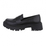 Pantofi office cu toc gros - negru dama