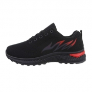 Pantofi sport - rosu cu negru barbati