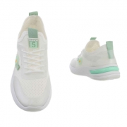 Pantofi sport fashion - whitegreen dama
