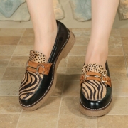Pantofi fara toc - zebra dama