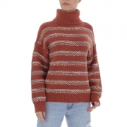 Pulover helanca alb ICY marime universala - rosu dama