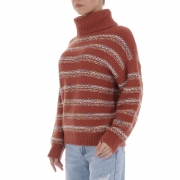 Pulover helanca alb ICY marime universala - rosu dama