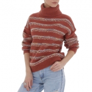 Pulover helanca alb ICY marime universala - rosu dama