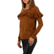 Pulover Whoo Fashion marime universala - maro dama
