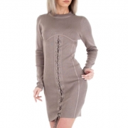 Rochie mulata cu maneca lunga - Emmash   bej dama