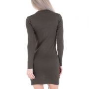 Rochie mulata cu maneca lunga - Emmash   kaki dama