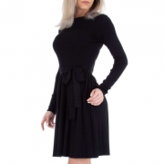 Rochie plisata - Emmash   negru dama