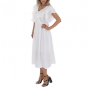 Rochie midi boho - alb dama