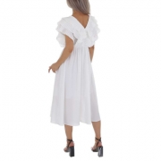 Rochie midi boho - alb dama