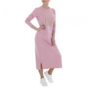 Rochie lunga ARINO - roz pudrat dama