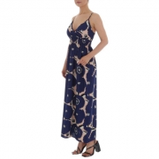 Rochie lunga de vara cu imprimeu - Emma & Ashley   albastru regal dama