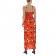 Rochie lunga de vara cu imprimeu - Emma & Ashley   portocaliu dama