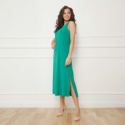 Rochie lunga Metrofive - verde dama