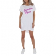Rochie scurta tip tricou - violet dama