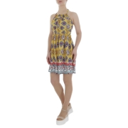 Rochie mini AOSEN - galben dama