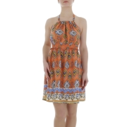 Rochie mini AOSEN - portocaliu dama