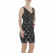 Rochie scurta eleganta cu paiete - Emma & Ashley   negru dama